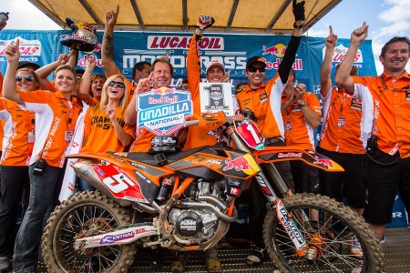 Ryan Dungey pakte met KTM de titel in 2012 !!!