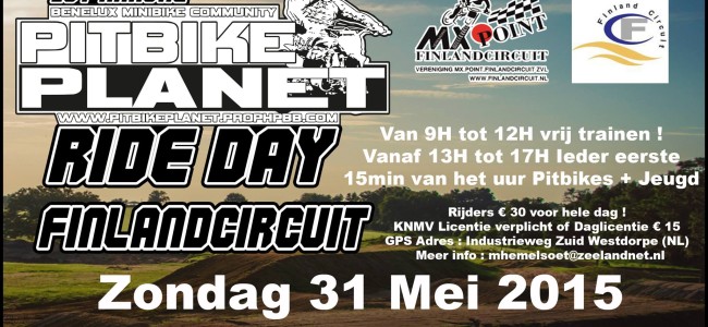 This Sunday: Pitbike Planet Ride Day 2015 in Westdorp