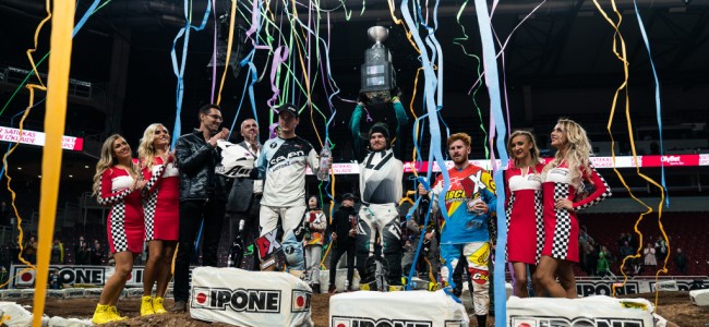 Tanel Leok triumphs in Arenacross Riga