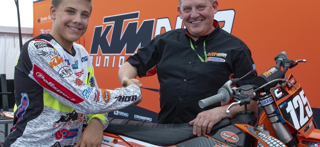 Emil Weckman allunga con la KTM Diga Junior Racing