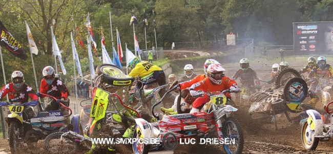 Keuben/Snell take European sidecarcross title during the final in Oss!