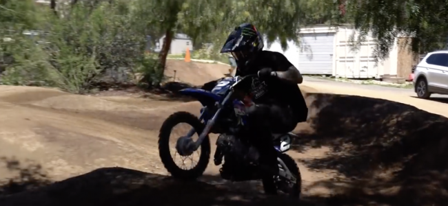 Video: Ryan Villopoto pitbike action
