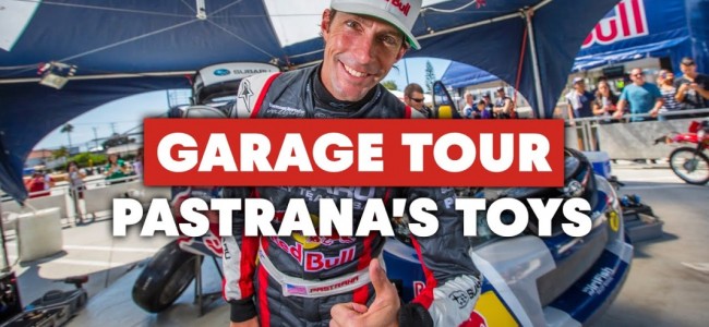 Video: tour epico del garage di Travis Pastrana