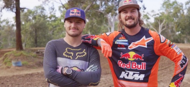 VIDEO: Toby Price en Jack Miller vechten het uit op een motorcrossbaan