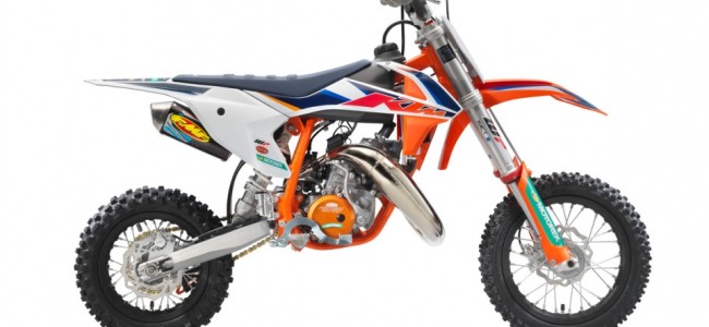 Motocicleta de fábrica en miniatura: KTM 2022 SX Factory Edition 50