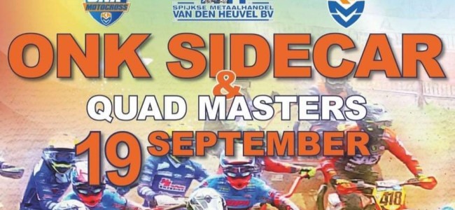 Online ticket verkoop ONK Sidecar & Quad Masters Oss 19-09 gestart!