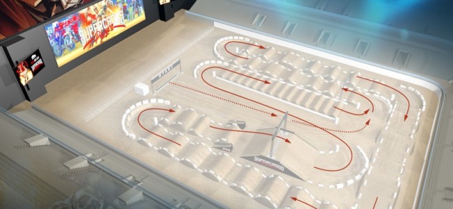 Het circuit voor de Supercross Paris 2022
