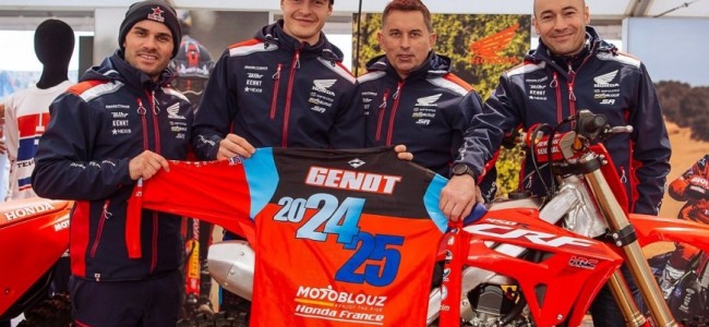 Cyril Genot ha estado asociado con el equipo Honda Motoblouz durante dos años más