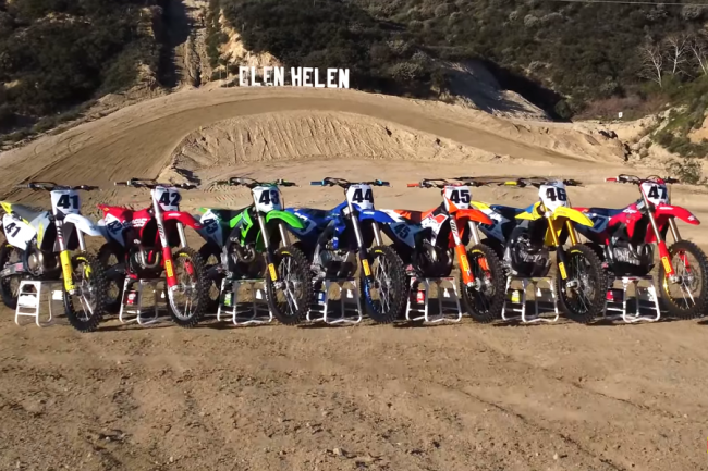 VIDEO: A test with a red, blue, white, yellow, green and orange 450F
