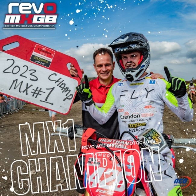 Conrad Mewse wins the British MX1 title