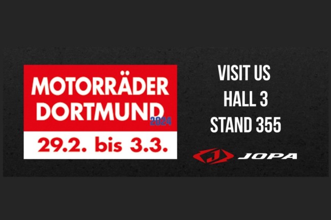 Jopa Racing Products present with a stand during Motorräder Dortmund 2024!