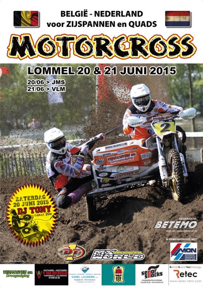 BeTeMo organizes Belgium-Netherlands for sidecars and Quads in Lommel