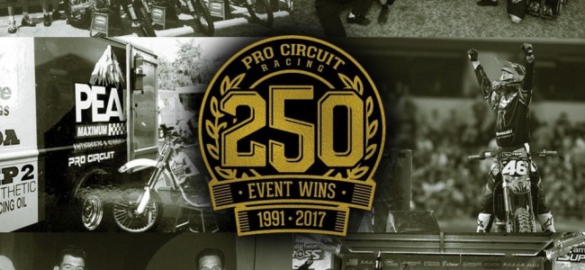 250th AMA victory for the Pro Circuit team