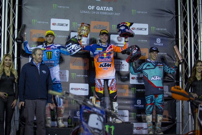 Pauls Jonass wint MX2 Grand Prix in Qatar