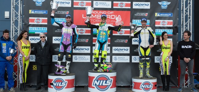 Chareyre wins the first race of the European Supermoto Championship in Ottobiano
