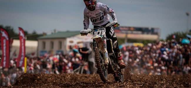 EMX125: Matteo Guadagnini also strong in the mud.