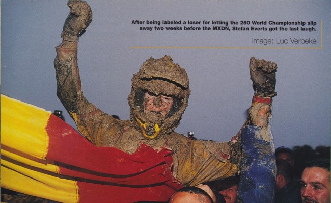 De memorabele Motorcross der Naties van 1998 in Foxhill.