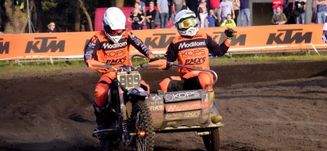 Kops and De Laat win the National Championship sidecar title.