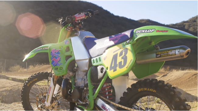 Video: Tyler Bowers rides supercross on a KX500