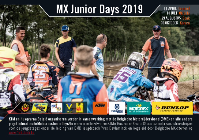 Nu donderdag eerste MX Juniors day in Lommel
