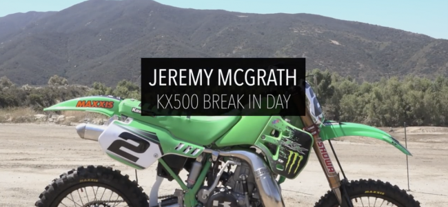 Video: Jeremy McGrath on a Kawasaki KX500!