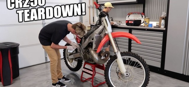 Video: Cole Seely's starts building a CR250!!