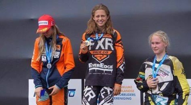 Martine Hughes with CreyMert in the EMX Women