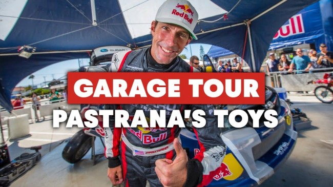 Video: tour epico del garage di Travis Pastrana