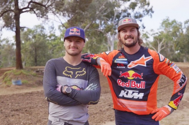 VIDEO: Toby Price and Jack Miller battle it out on a motocross track