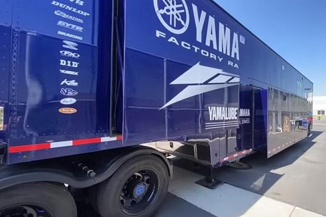 VIDEO: A look inside the US Yamaha Factory Racing truck