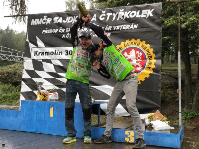 Veldman/Cermak vinder tjekkisk sidevognscrossmesterskab i Kramolin!