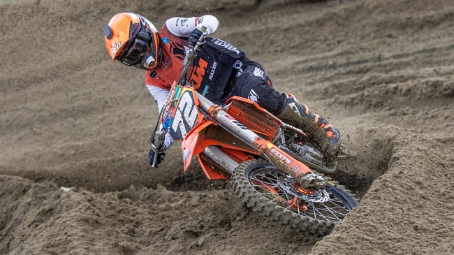 Liam Everts scores eighth place overall in International MX2 race in Axel