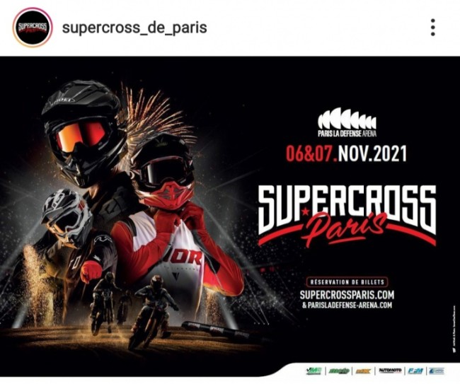 Supercross Paris heeft een datum voor 2021