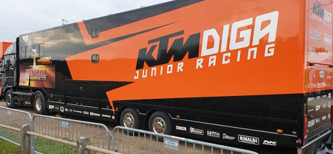 Te Koop: KTM Diga Junior Racing lastbil & trailer!