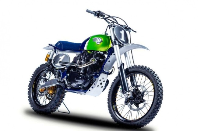 FOTO: ein cooles Kawasaki W800 Dirtbike