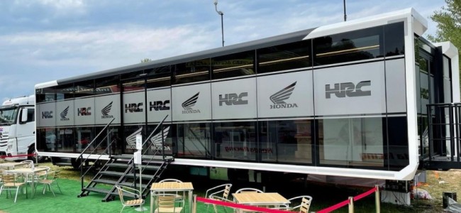 New HRC Honda lounge in the MXGP paddock