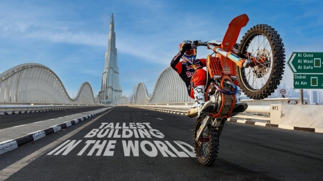Video: Dakar Rally Hero Sam Sunderland Races To The Tallest Building In The World