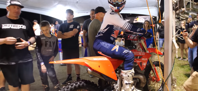 VIDEO: Hunter Lawrence tests a hybrid two-stroke