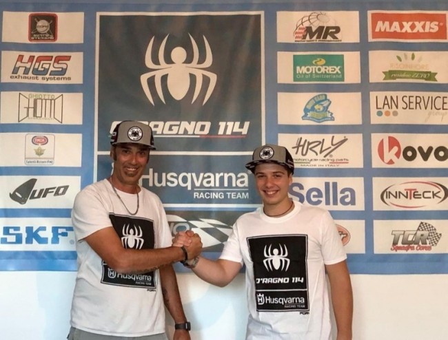 Gaspari firma con Oragno-114 Husqvarna Racing