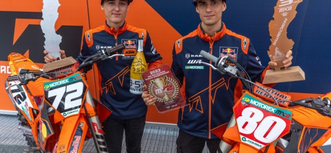 KTM-teammaten Andrea Adamo en Liam Everts staan één en twee in het WK