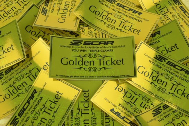 SCAR viert zijn 20e verjaardag met Golden Ticket campagne
