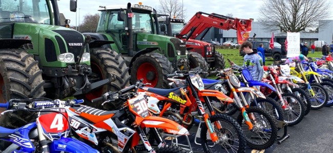 Geslaagde opkomst van motorcrossers en boeren in Mol