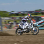 Everts op het podium van Matterley Basin. De Wolf blijft zoekende naar topvorm