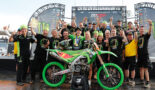 Eerste MXGP titel voor Kawasaki, feest in de tent