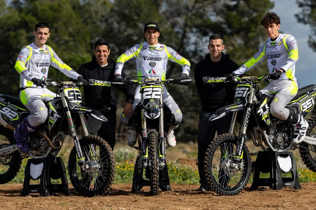 Ander Valentin Ivan Cervantes David Braceras Javier Pavo Carlos Prat Triumph Racing Spain TF 450-X TF250-X