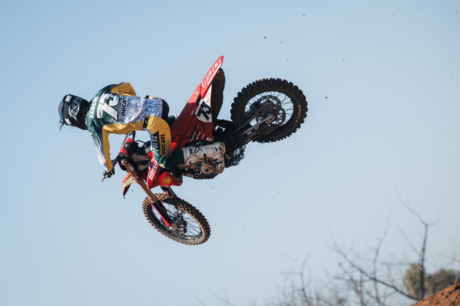 Het Ducati Factory MX2 Team met Ferruccio Zanchi