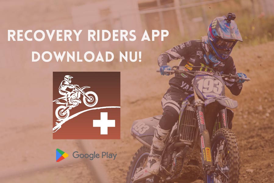 Recovery Riders banner met foto van Jago Geerts