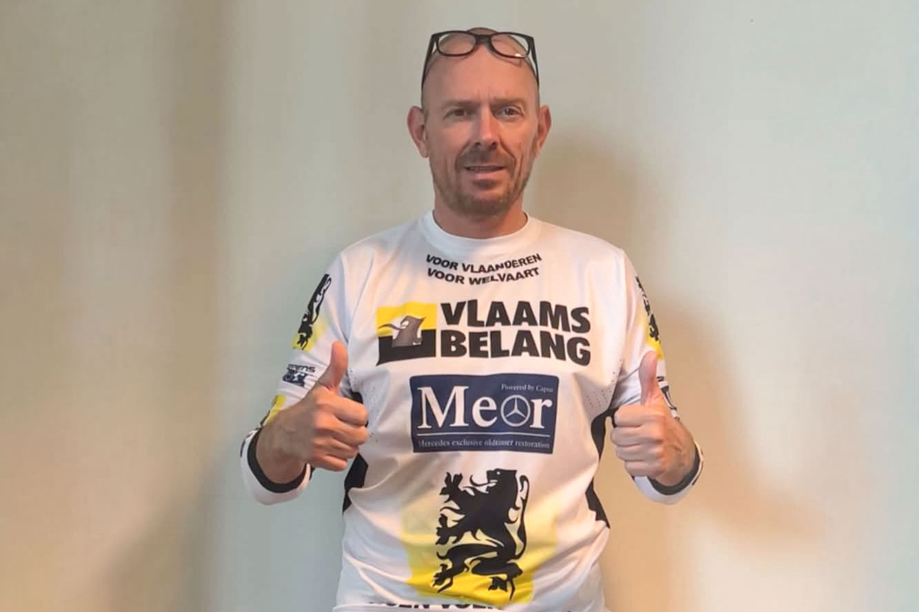 Vlaams Parlementslid Bart Van Opstal (Vlaams Belang), initiatiefnemer van de petitie Red onze motorcross
