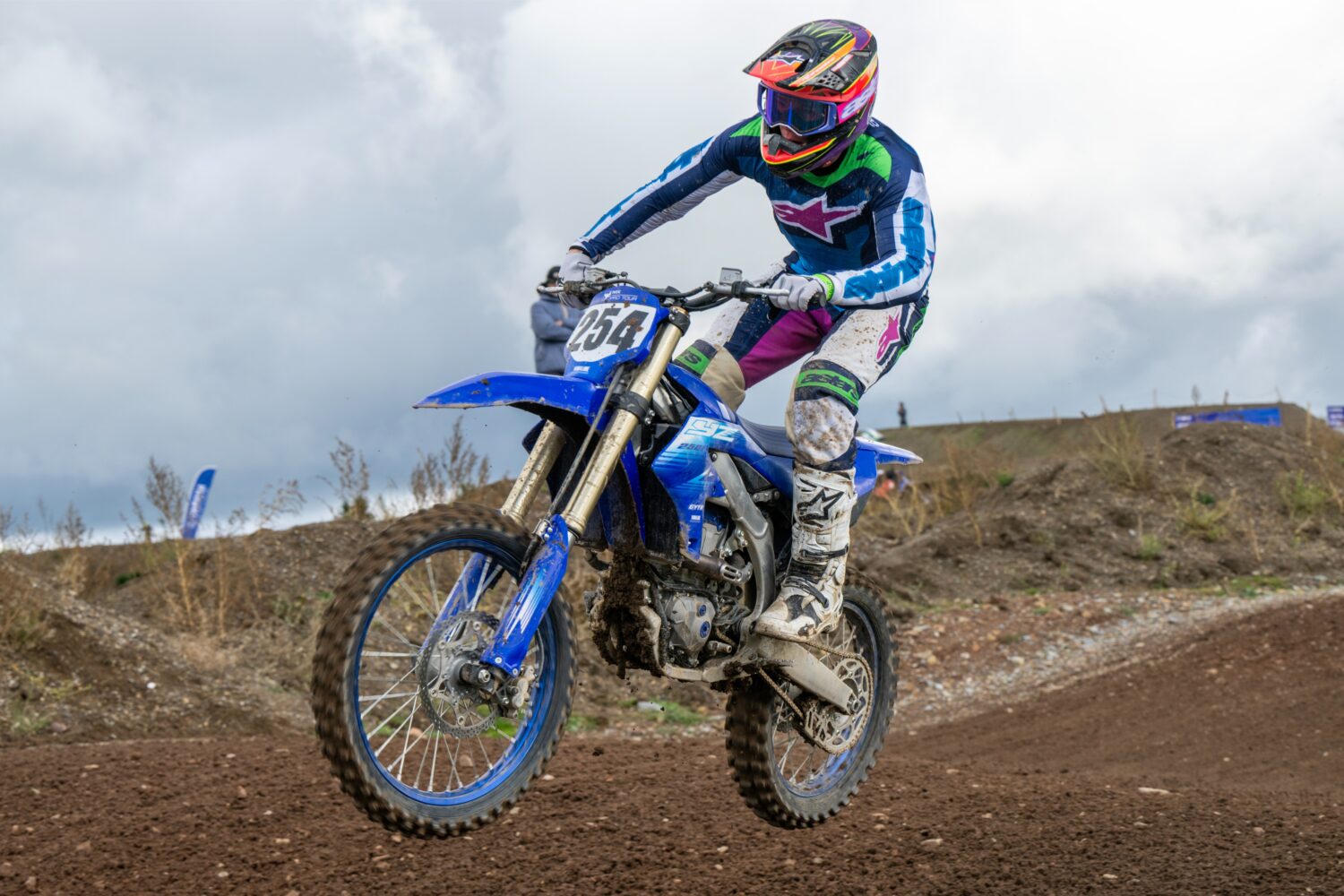 Yamaha YZ250F 2027 op de testdag in Lierneux